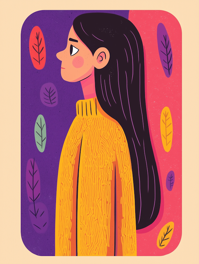 Stylized Profile Illustration