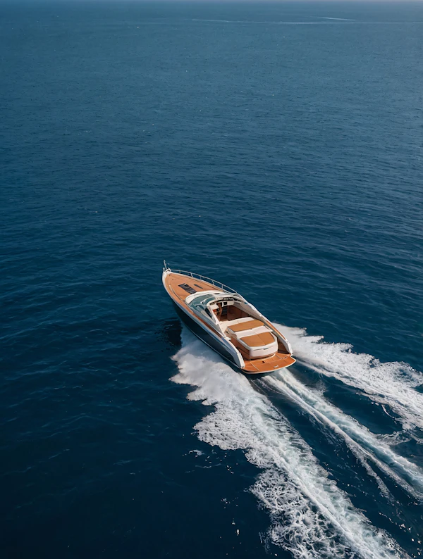 Luxurious Yacht at Sea