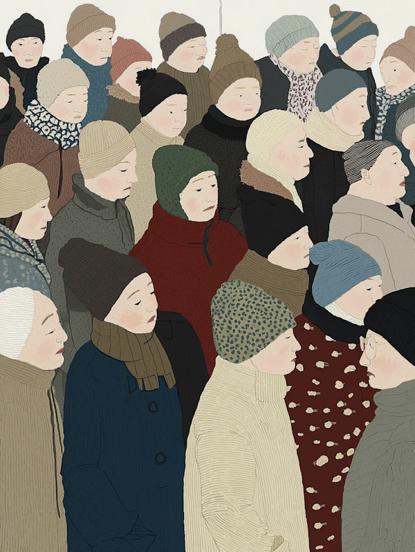 Winter Group Illustration
