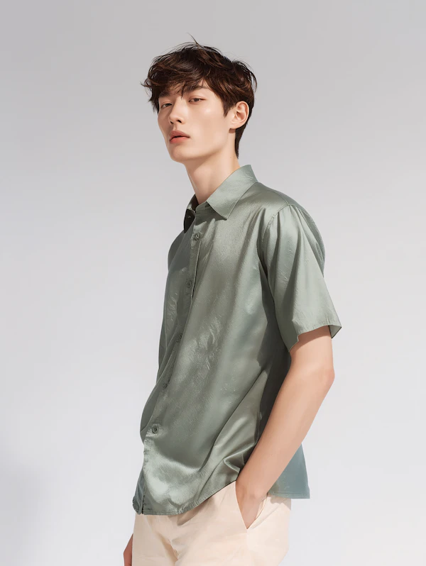 Man in Green Shirt