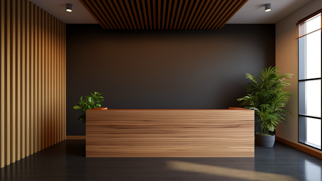 Modern Minimalist Reception Area