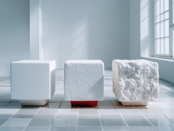 Textured Cubes Display