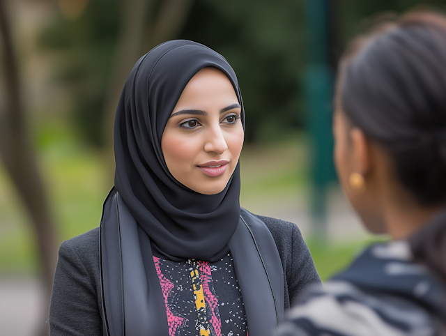 Women in Conversation Outdoors