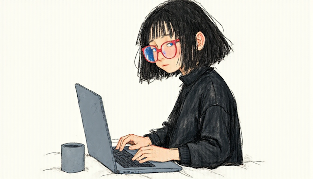 Focused Work at Desk