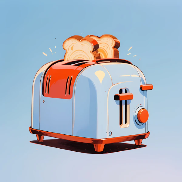 Retro Toaster Art