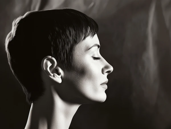 Serene Profile Portrait