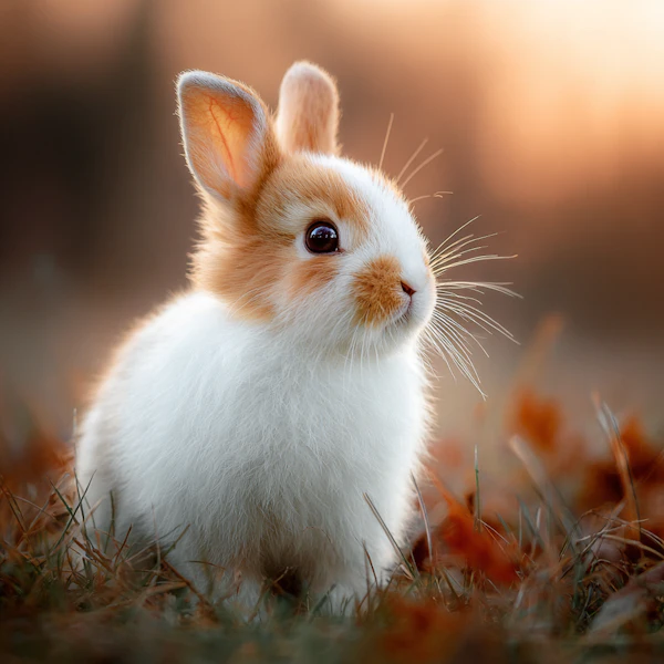 Autumn Rabbit Portrait
