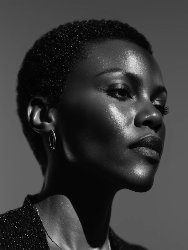 Black-and-White Portrait