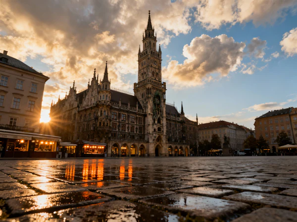 Historic Square Sunset