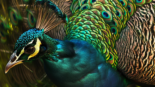 Close-up of a Peacock