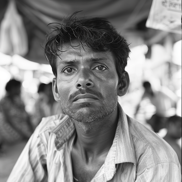 Intense Monochrome Portrait