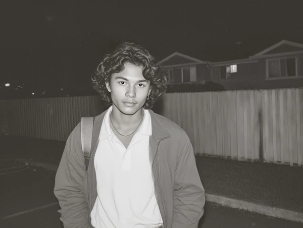 Young Man at Night