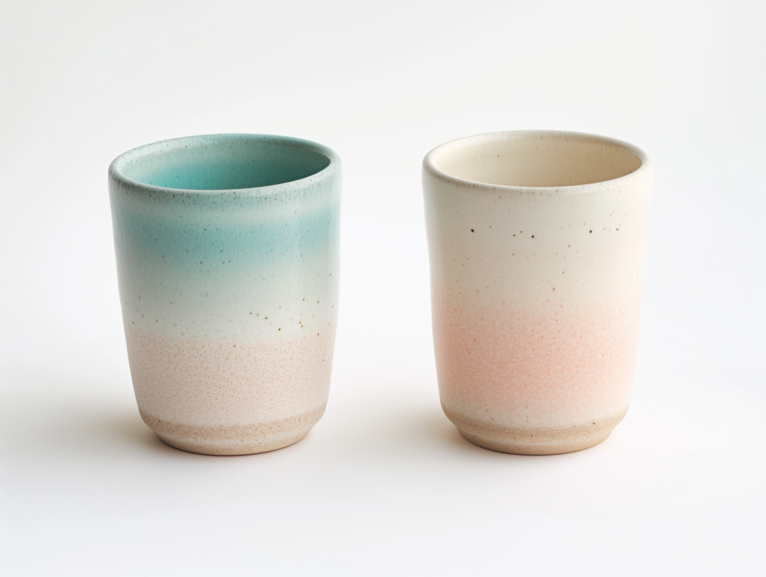 Serenity Speckled Gradient Ceramic Cups