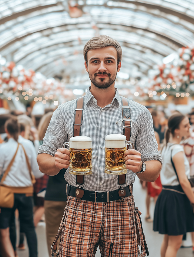 Man at Oktoberfest