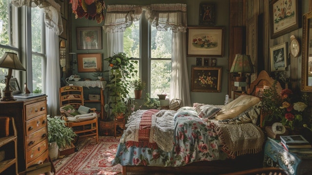 Vintage Bedroom Interior