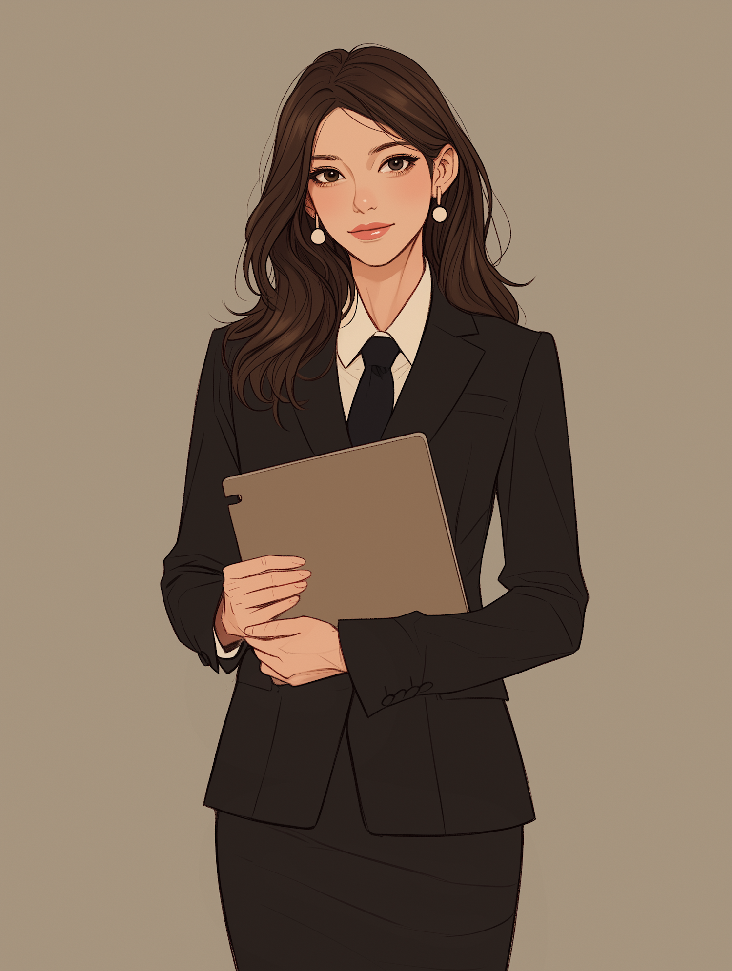 Professional Woman with Folder