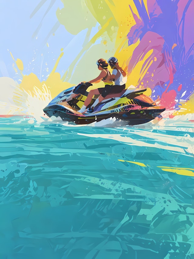 Jet Ski Adventure Art