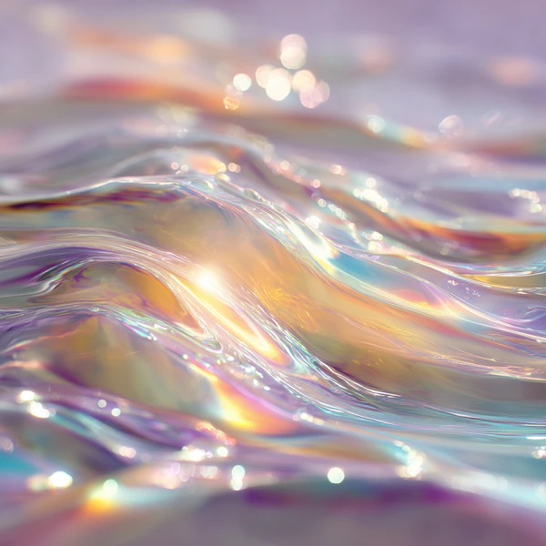 Iridescent Liquid Waves