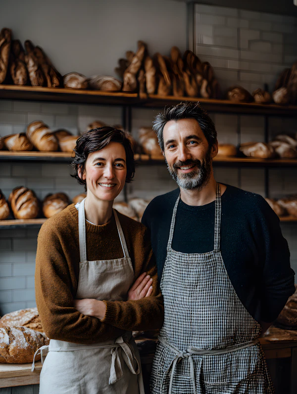 Bakery Duo Smiling