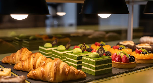 Assorted Pastries Display