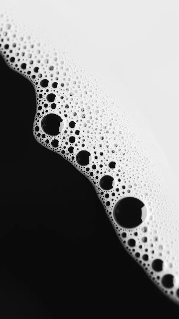 Foam Bubbles Close-Up