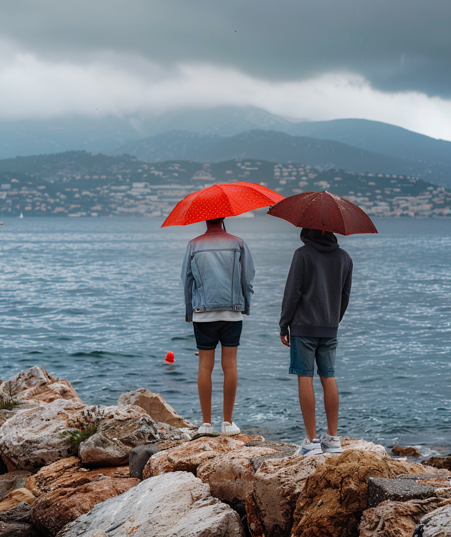 Stormy Seashore Contemplation