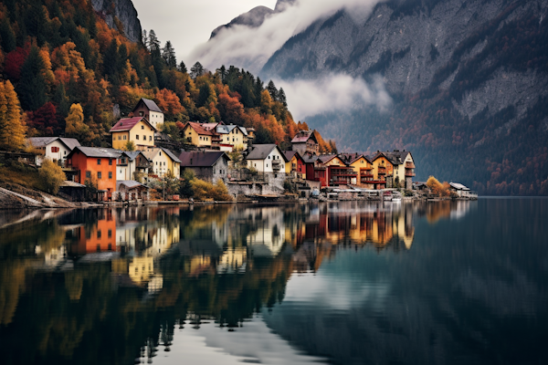 Autumn Lakeside Reflections