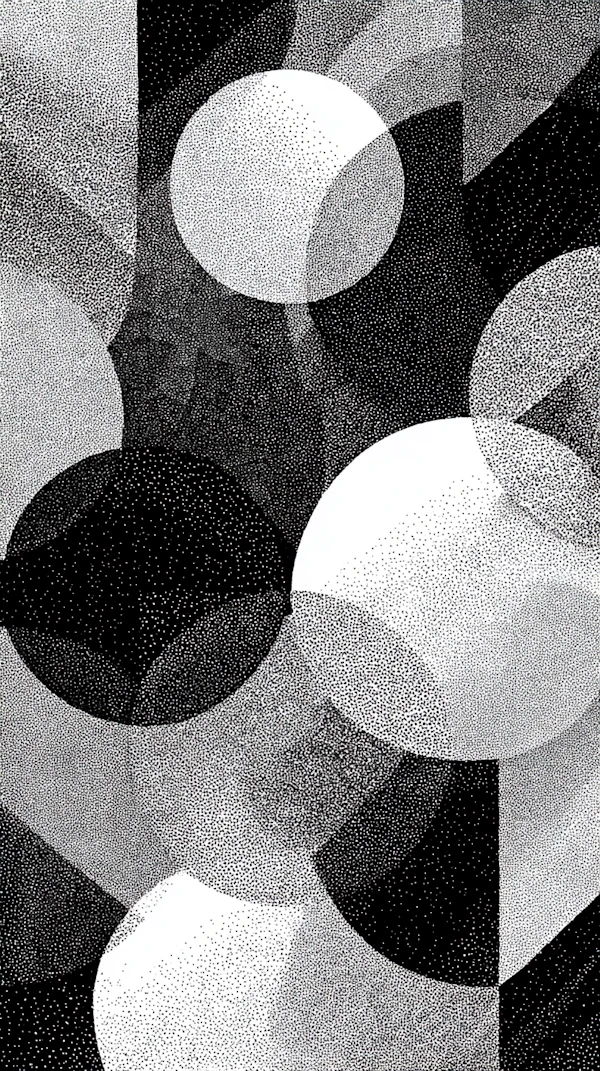Abstract Stipple Art