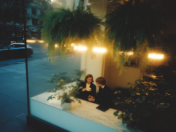 Cozy Café Conversation