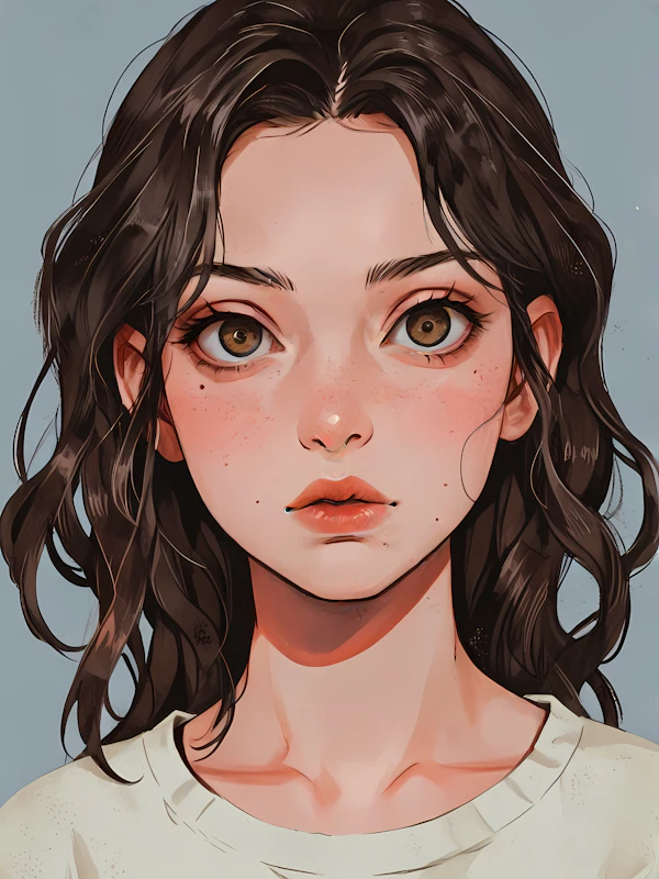 Illustration of a Young Woman