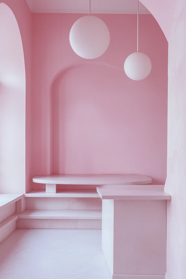 Minimalist Pink Interior