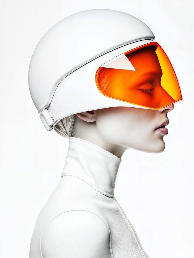 Futuristic Helmet Portrait