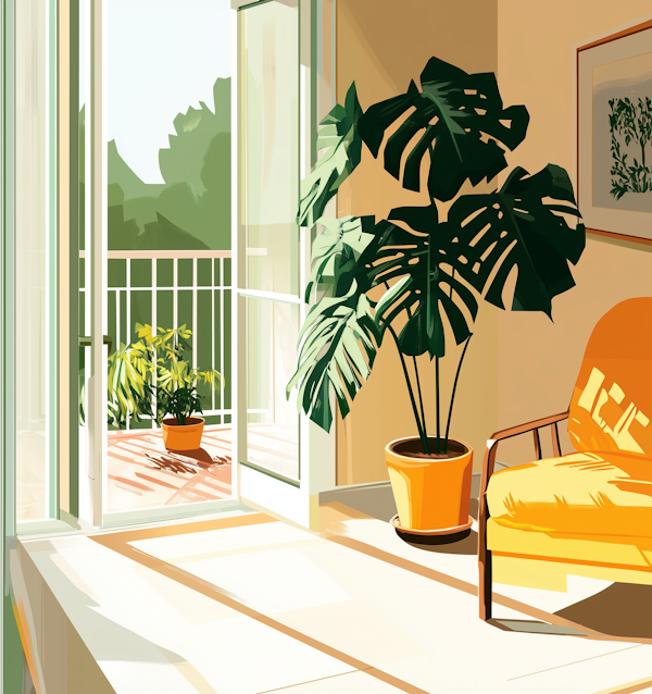 Serene Interior Illustration