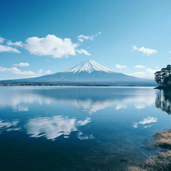 Tranquil Reflections of Mount Fuji
