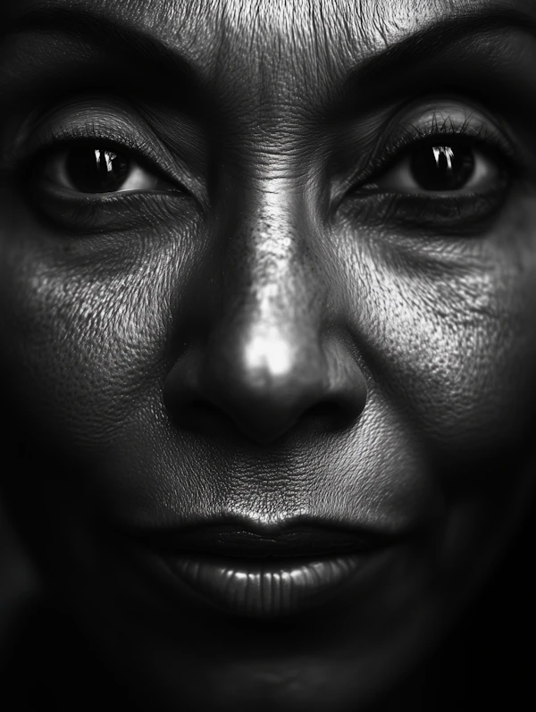 Black-and-White Portrait