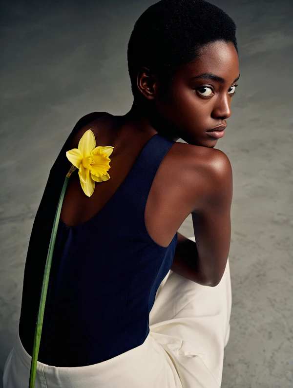 Portrait With Daffodil