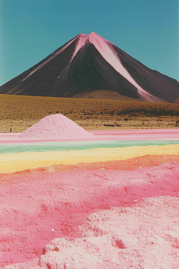 Surreal Mountain Landscape