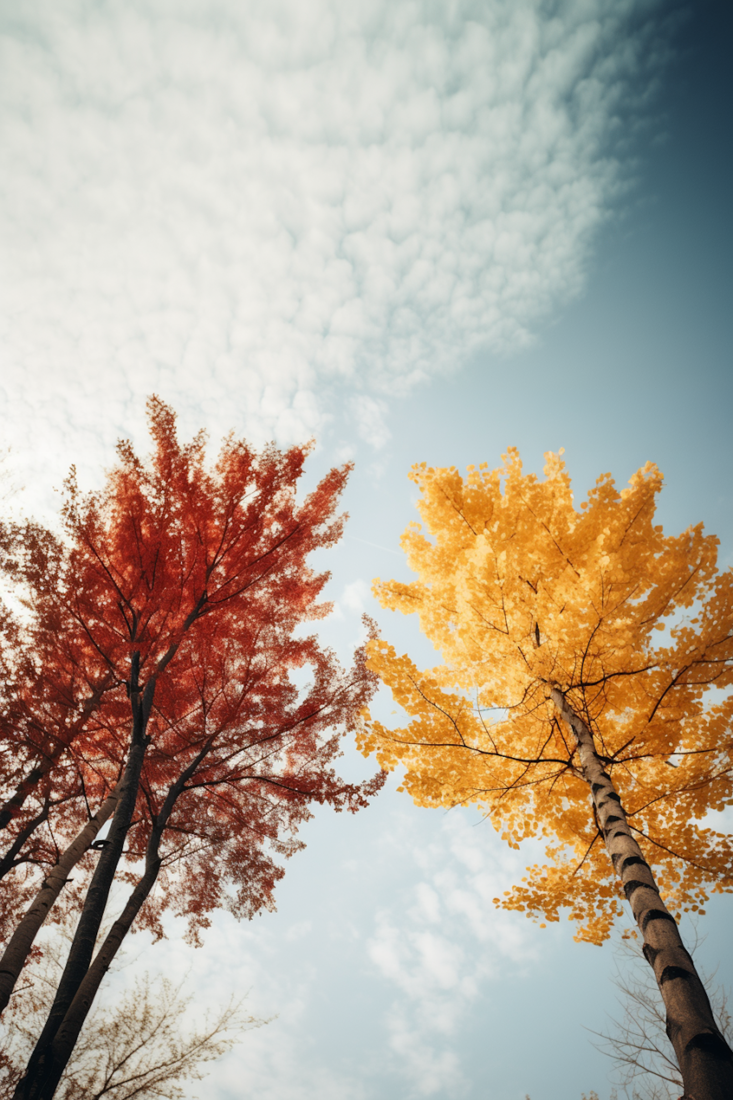 Autumnal Equinox: A Dual-Toned Canopy Contrast