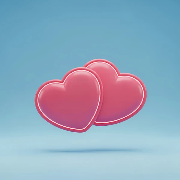 Floating Pink Hearts