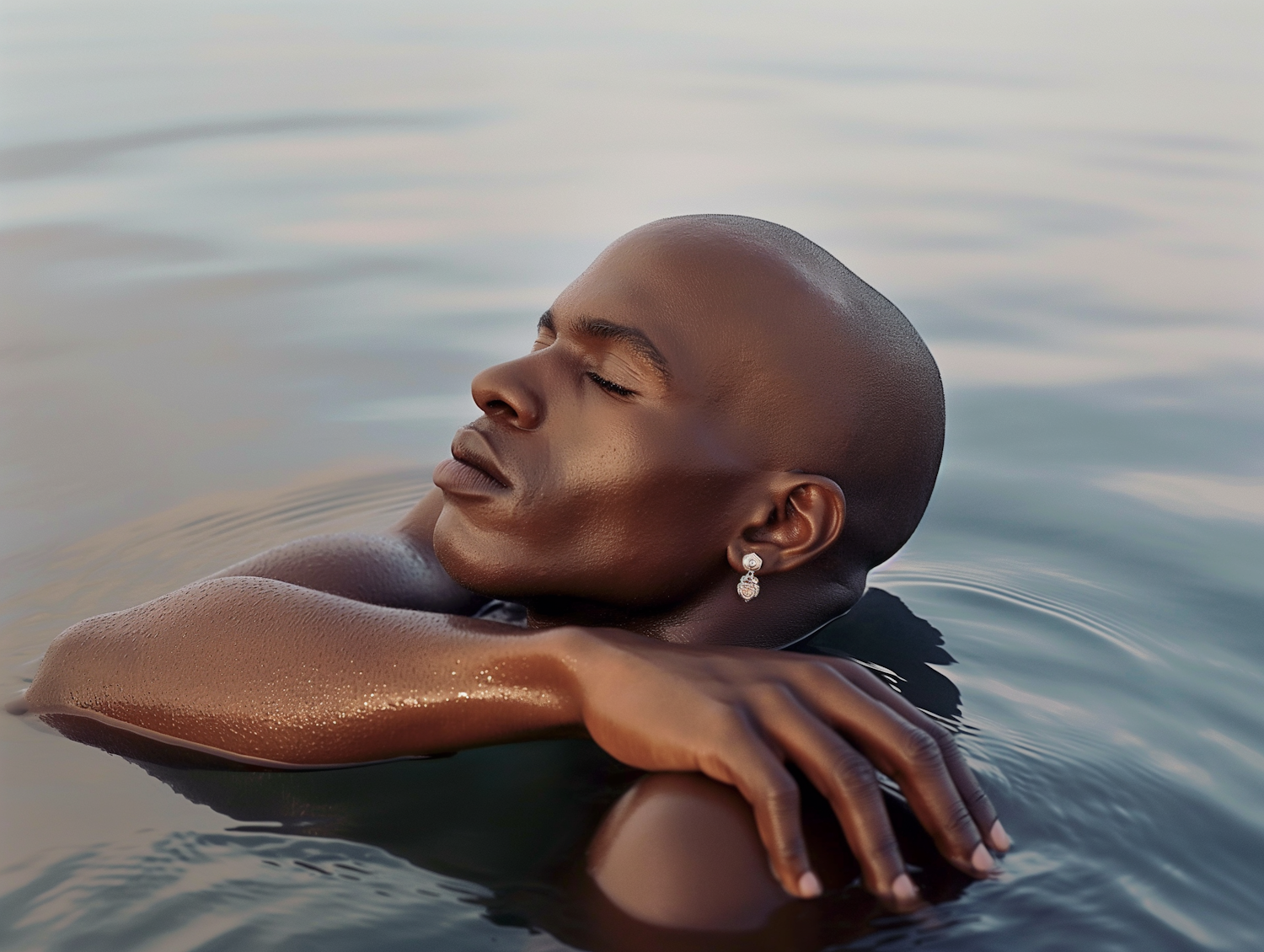 Serene Water Portrait