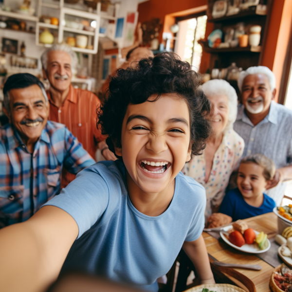 Joyful Family Selfie Moment