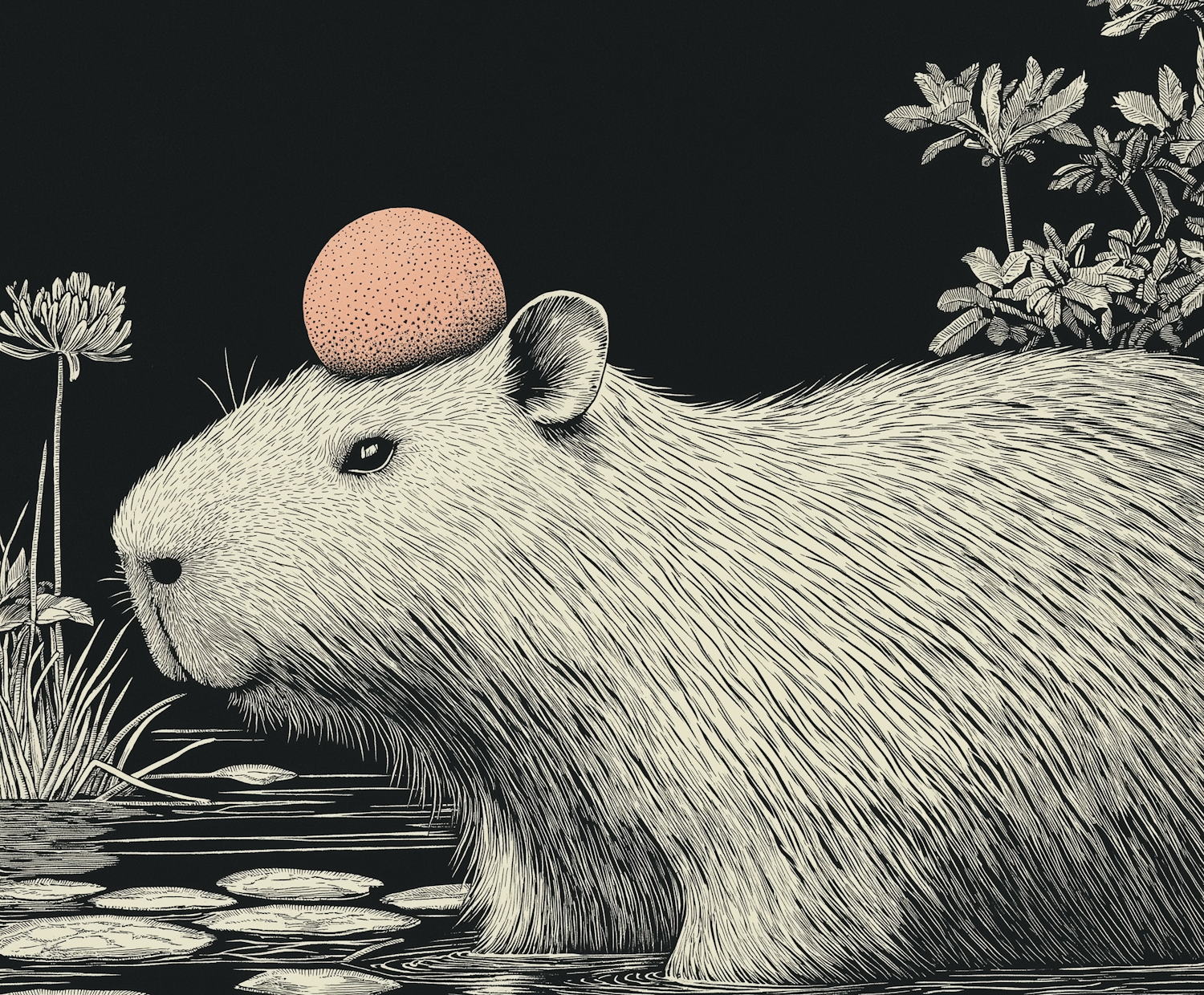 Capybara Illustration