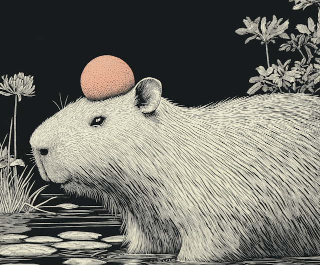 Capybara Illustration