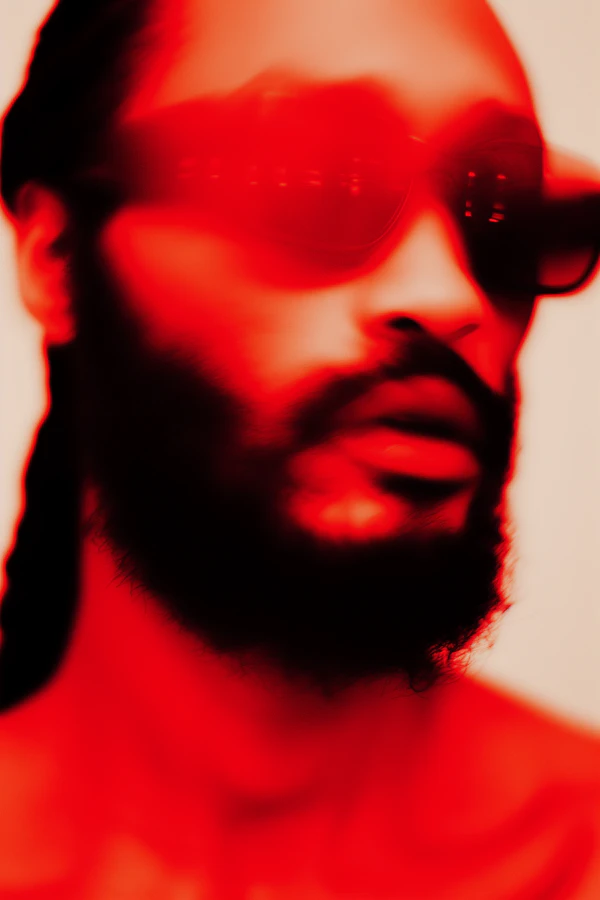 Abstract Red Portrait
