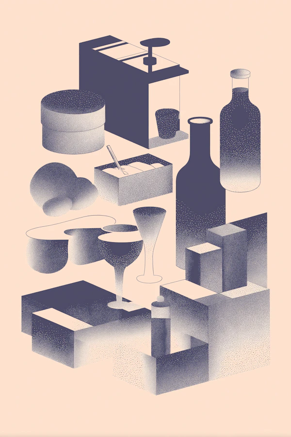 Geometric Kitchen Art
