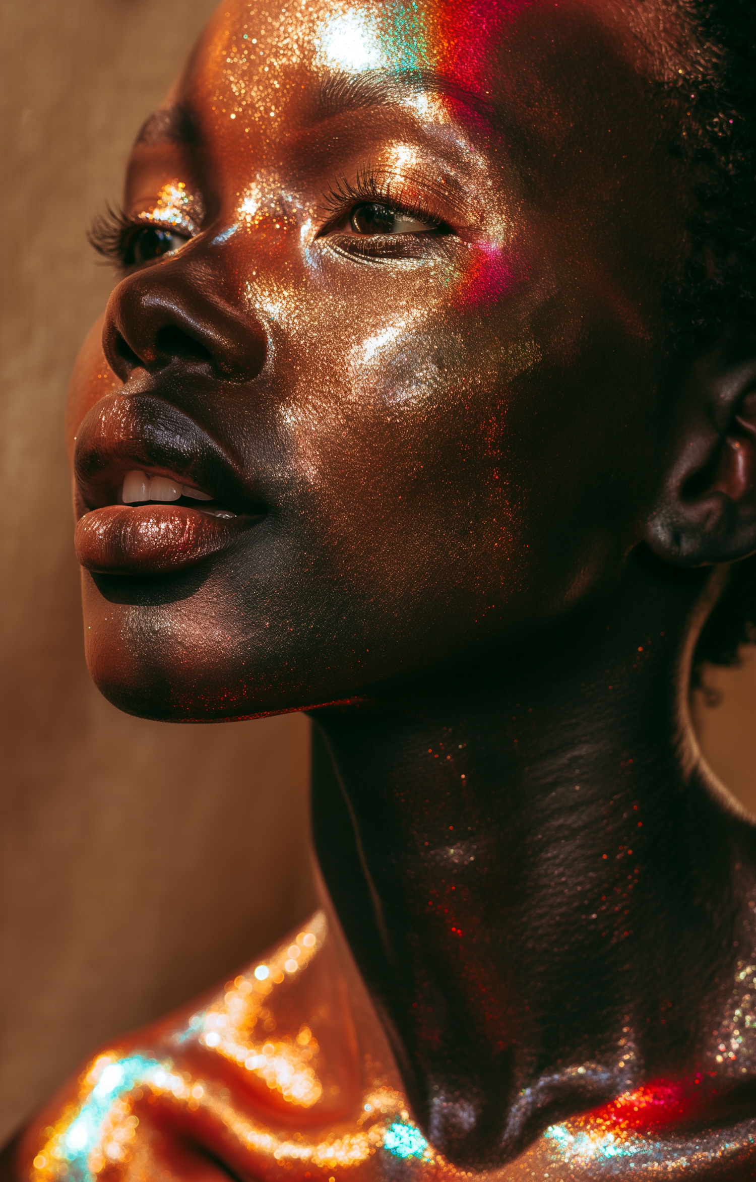 Ethereal Glow - Portrait of African Woman