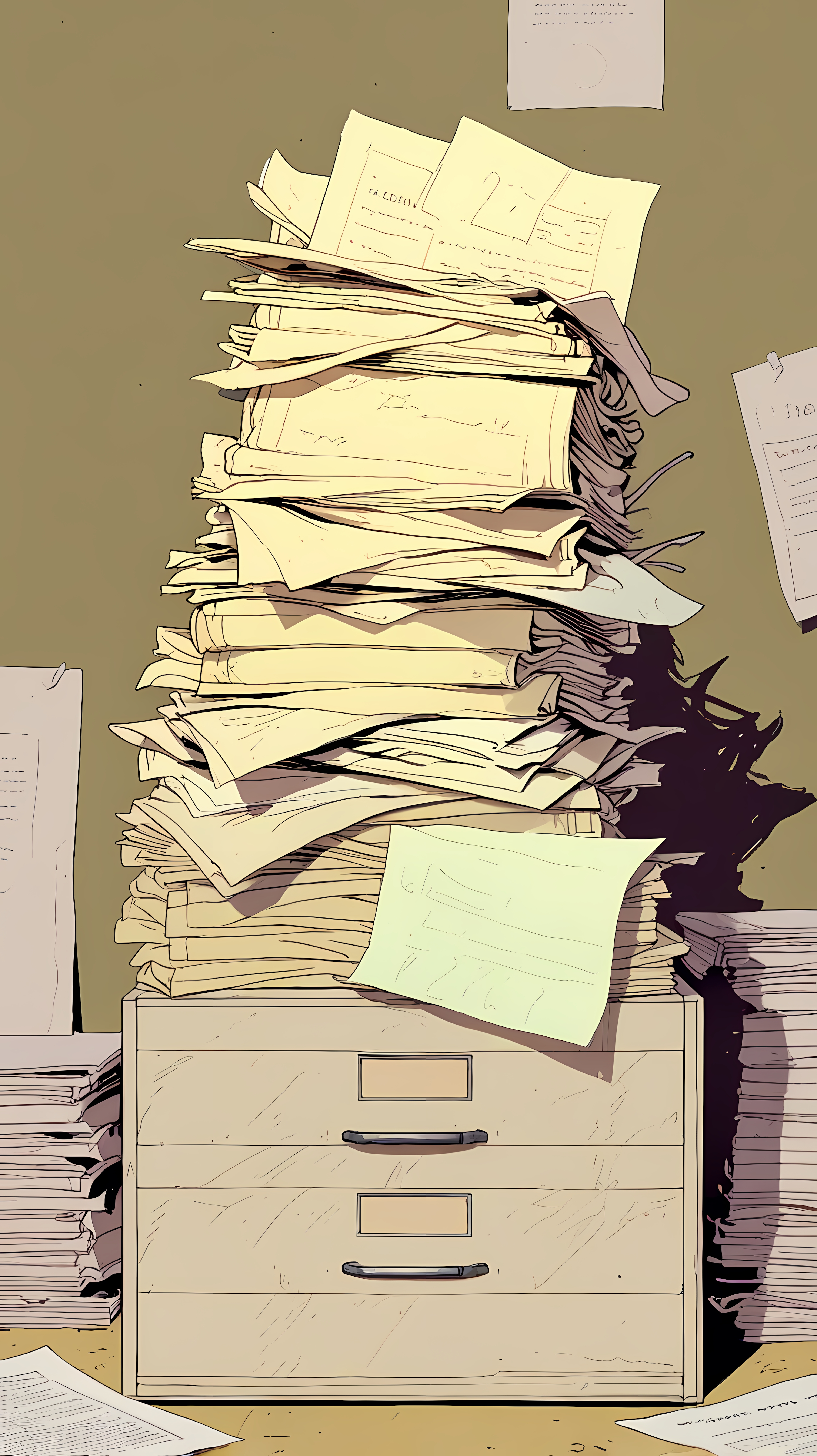 Stack of Papers Illustration on Lummi