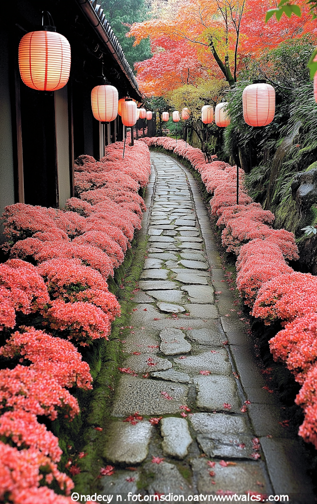 Serene Japanese Garden Pathway