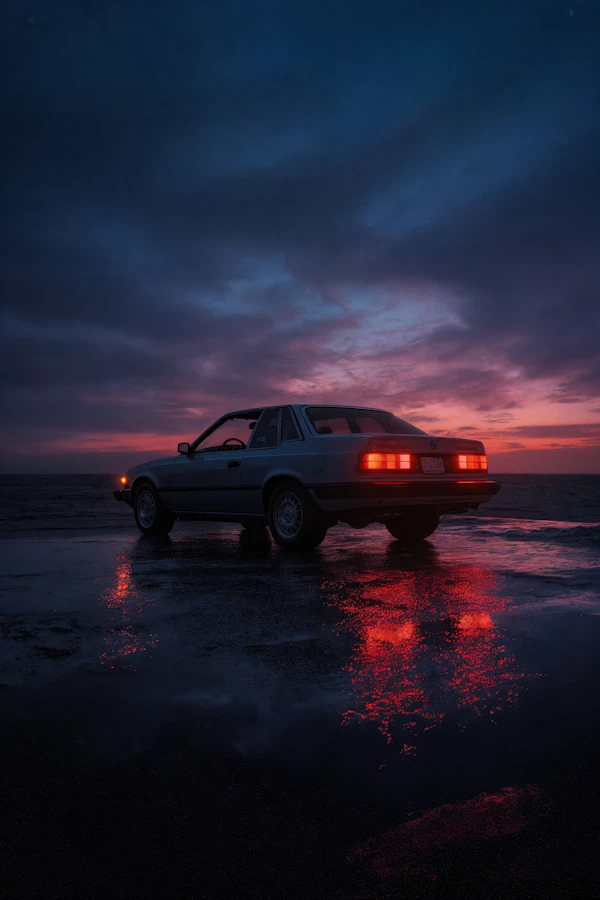Twilight Car Reflection