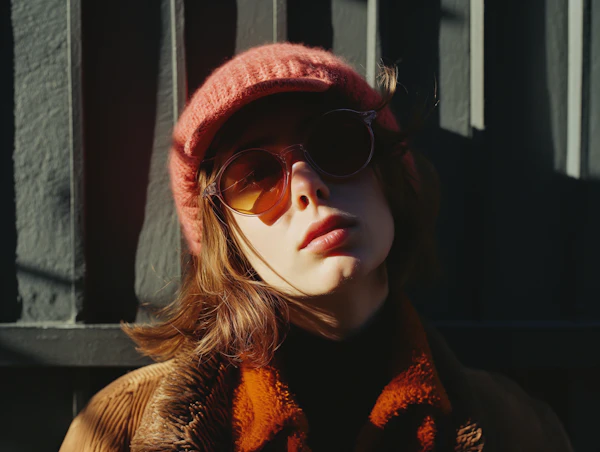 Mystique in Coral Beret